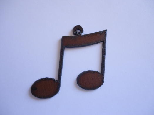 (image for) Musical notes metal pendant #TT022-2 1/2"